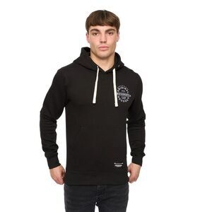 Crosshatch Mens Cresswell Hoodie / Black